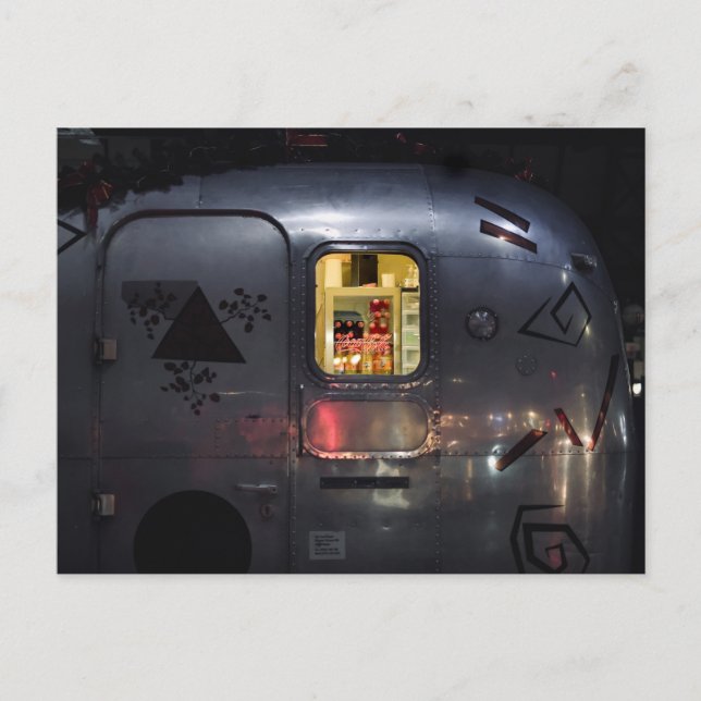 RETRO CAMPER TRAILER Postkarten (Vorderseite)