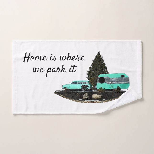 Retro Camping Anhänger Handtuch Handtuch (Handtuch)