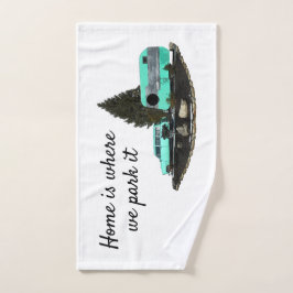 Retro Camping Anhänger Handtuch Handtuch