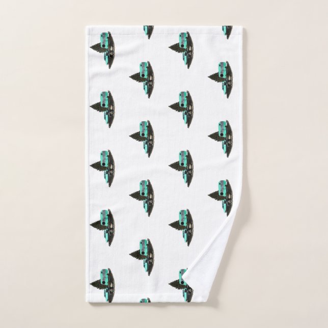 Retro Camping Anhänger Nomad Muster Handtuch (Handtuch)