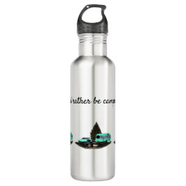 Retro Camping Anhänger Nomade Wasserflasche Edelstahlflasche
