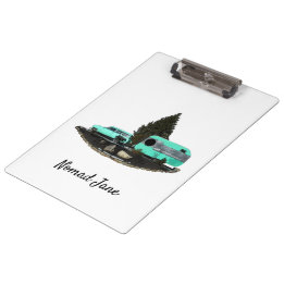 Retro-Camping-Anhänger-Zwischenablage Klemmbrett