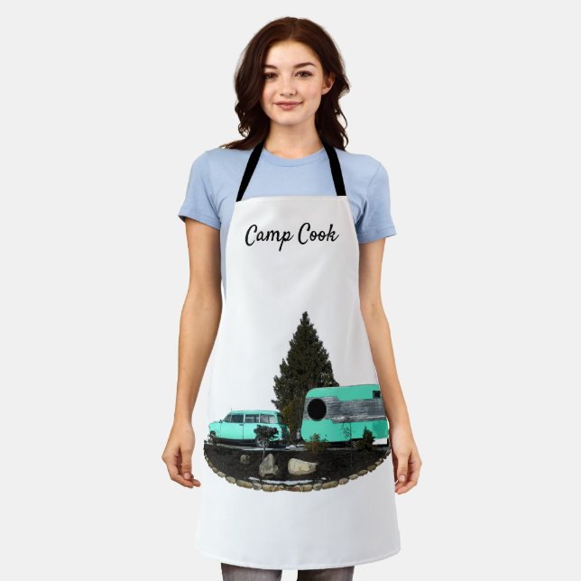 Retro Camping Car Trailer Schürze (Getragen)