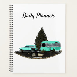 Retro Camping Car Trailer Täglicher Planer