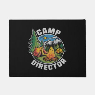 Retro-Camping-Direktor Camping Sommercamp Lustiger Fußmatte