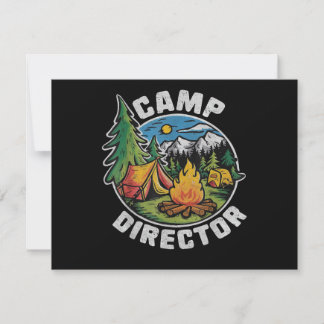 Retro-Camping-Direktor Camping-Sommercamp Lustiges