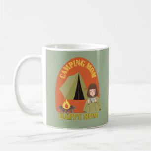 Retro Camping Mama trinkt Tee, Camper Mama Kaffeetasse