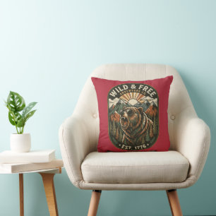 Retro-Camping-Wander-Outdoor-Naturliebhaber-Design Kissen