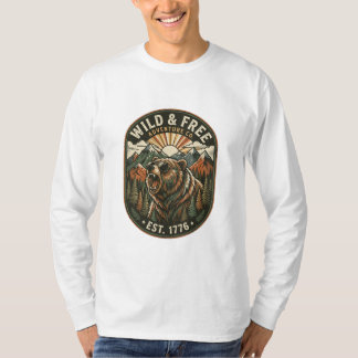 Retro-Camping-Wander-Outdoor-Naturliebhaber-Design T-Shirt