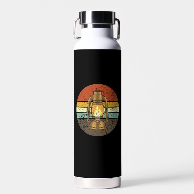 Retro-Campinglaterne Trinkflasche (Vorne)
