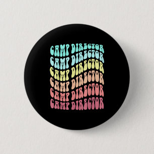 Retro-Campingplatzleiter Familien-Campingplatz Som Button