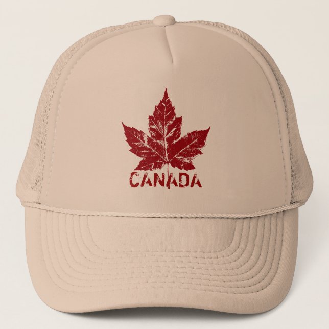 Retro Canada Souvenir Cap Canada Maple Leaf Caps Truckerkappe (Vorderseite)