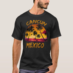 Retro Cancun Mexico Beach Sommer Tropical Souvenir T-Shirt