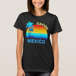 Retro Cancun Mexico Beach Sommer Tropical Souvenir T-Shirt