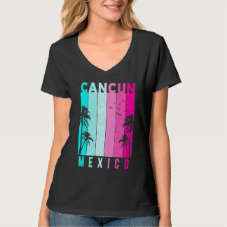 Retro Cancun Mexico Beach Sommer Tropical Souvenir T-Shirt