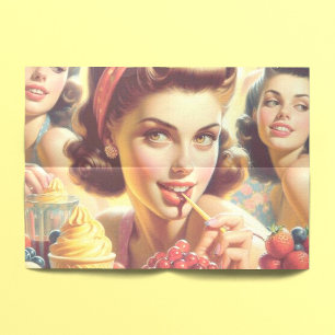 Retro Candy Girls Seidenpapier