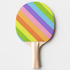 Retro Candy Stripe Tischtennis Schläger