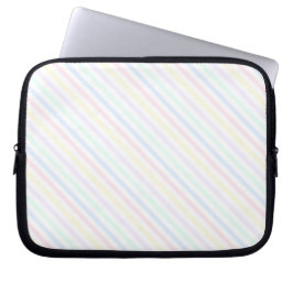 Retro Candy Stripes Diagonal Pinstripes 30 cm Laptopschutzhülle