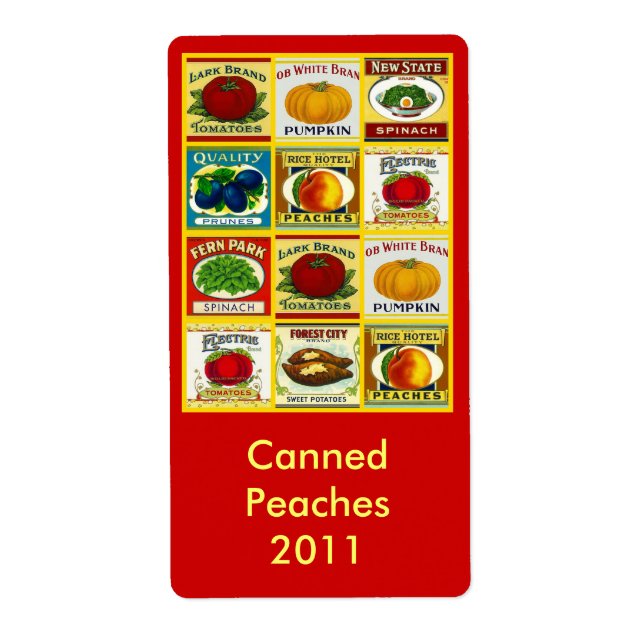 Retro Canning Jar Labels Label Docking Goods Canne (Vorne)
