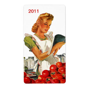 Retro Canning Jar Labels Label Docking Goods Canne