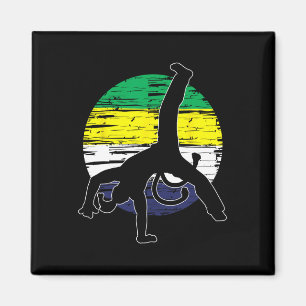 Retro Capoeira - Kampfsportliebhaber Kickboxen Dan Magnet