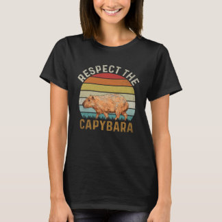 Retro Capybara Capybara für Männer Frauen Kinder T-Shirt