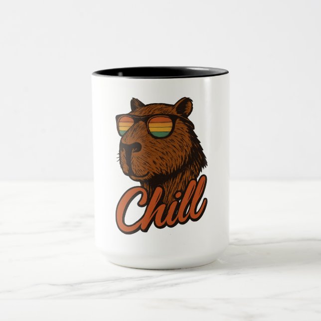 Retro Capybara Tasse (Zentrum)