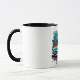 Retro Car Skyline Vibes Coffee Cup Tasse