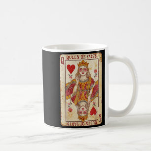 Retro Card Königin der Furz Funny New Furz Queen Kaffeetasse