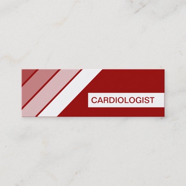 Retro-CARDIOLOGIST Mini Visitenkarte (Vorderseite)