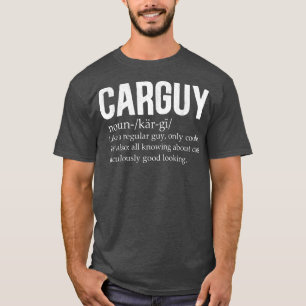 Retro Carguy Funny Car Typ Definition Geber Kopf T-Shirt
