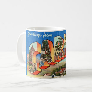 Retro Carmel Californie Salutation Mug