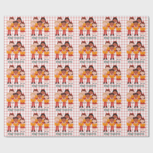 Retro Carolers Weihnachtswrapping Paper Geschenkpapier