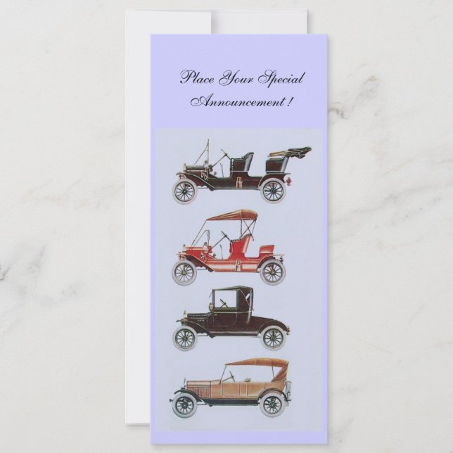 RETRO CARS 2 , AUTO-WIEDERHERSTELLUNG , blau Ankündigung (Vorderseite)