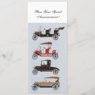 RETRO CARS 2 , AUTO-WIEDERHERSTELLUNG , blau-weiß Ankündigung