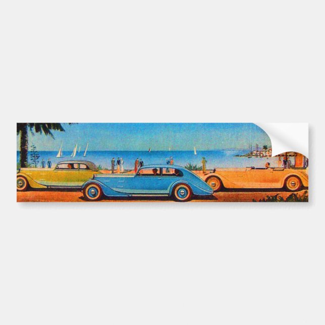 RETRO CARS - Auto-Reparaturwagen Autoaufkleber (Vorne)