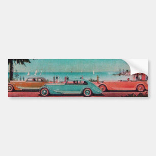 RETRO CARS - Auto-Reparaturwagen Autoaufkleber
