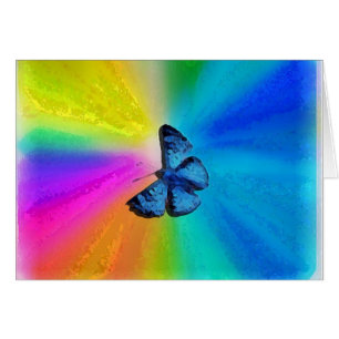 rétro carte d'arc-en-ciel