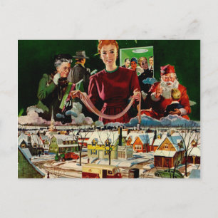 Rétro carte de Noël vintage