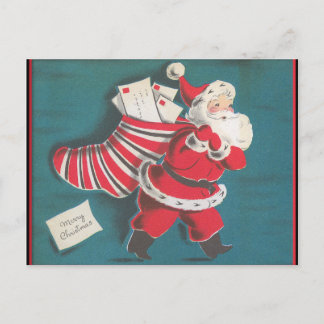Rétro carte de Noël vintage