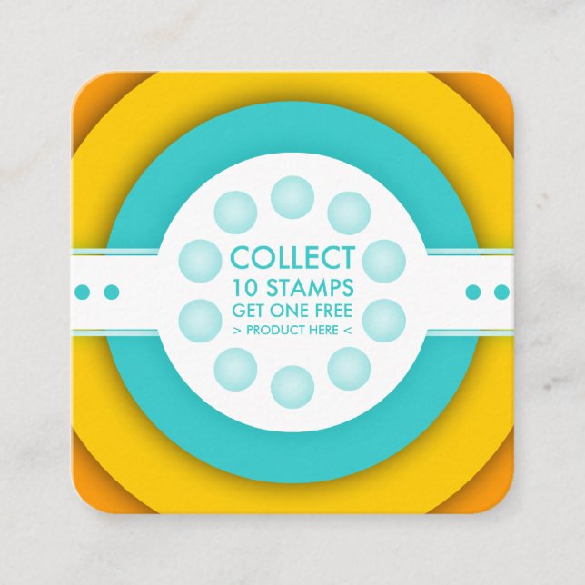 rétro carte de timbre de fidélité (Devant)