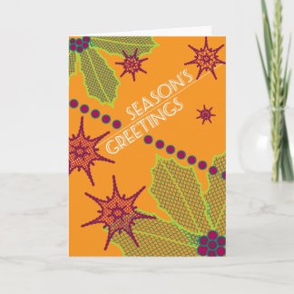 Rétro carte de vacances de Bonnes Fêtes