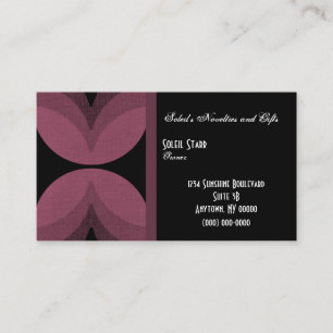 Rétro carte de visite chic, vin de Bourgogne