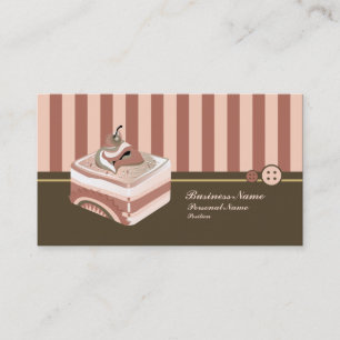 Rétro carte de visite doux de boulangerie de