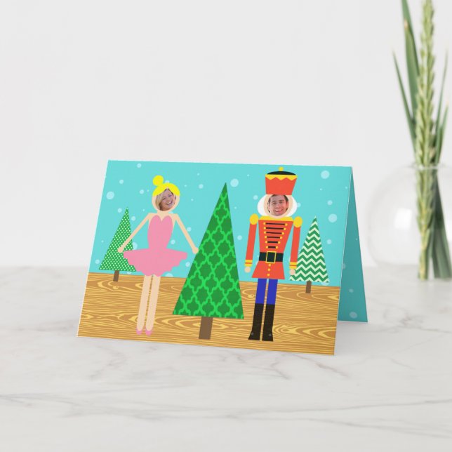 Rétro carte de voeux de photo de défilé de jouet (Devant)