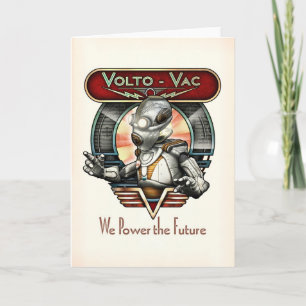 Rétro carte de voeux du robot Volto-VCA