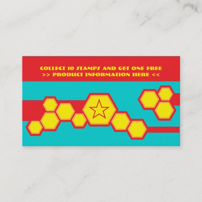 rétro carte perforée de nid d'abeilles (Devant)