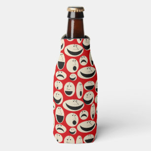 Retro Cartoon Façades Motif Bottle Glacière