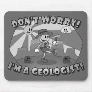 Retro Cartoon - Mach dir keine Sorgen! Ich bin Geo Mousepad