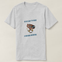 Retro Cartoon Wrong Decisions Aesthetic T-shirt